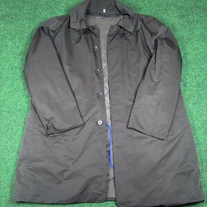 American Airlines Pilots Men’s All Weather Coat Thinsulate Large Dark Charcoal